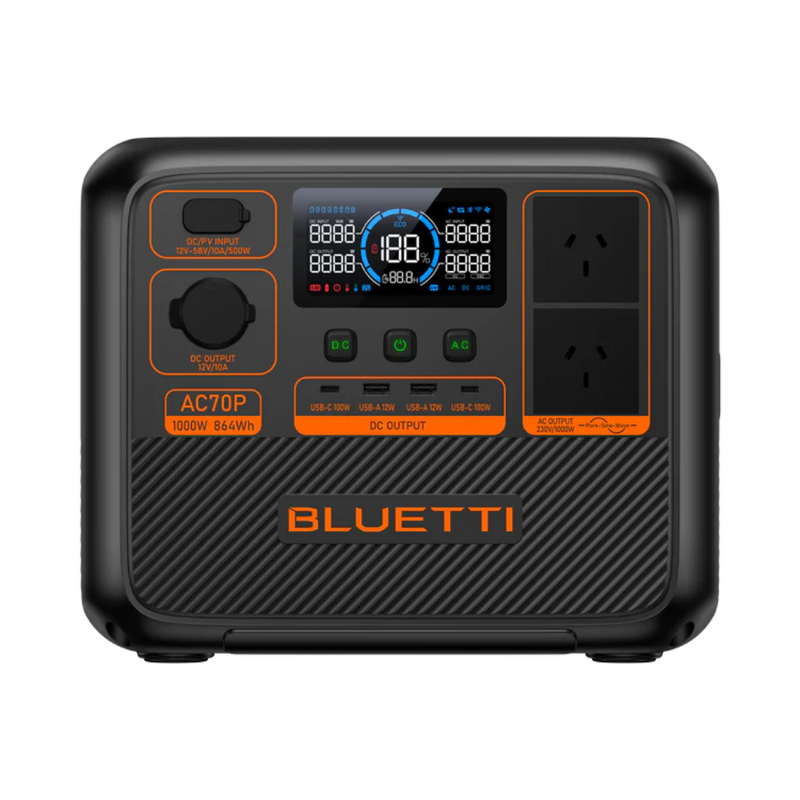 Load image into Gallery viewer, Bluetti AC70P Portable Power Station - 1000W
