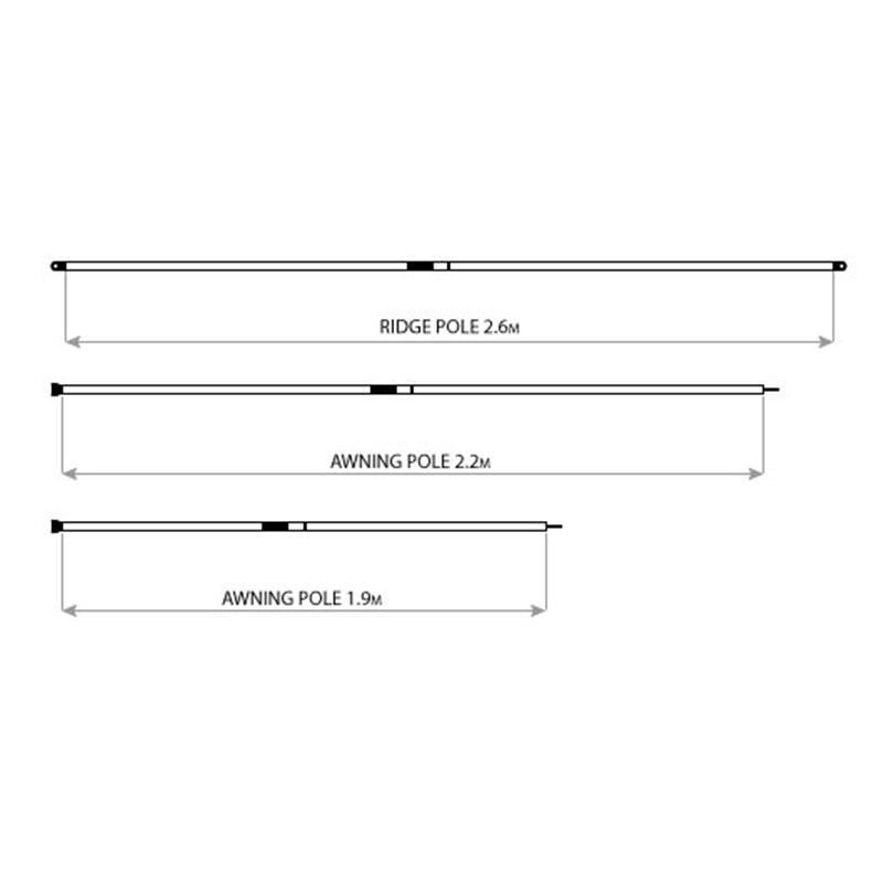 Load image into Gallery viewer, Oztent Awning Poles
