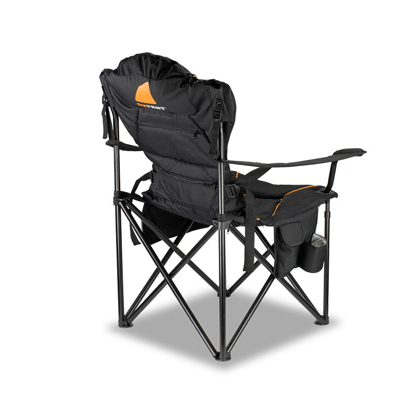 Load image into Gallery viewer, Oztent Red Belly Hot Spot Camping Chair, add in a hotspot pouch to keep warm
