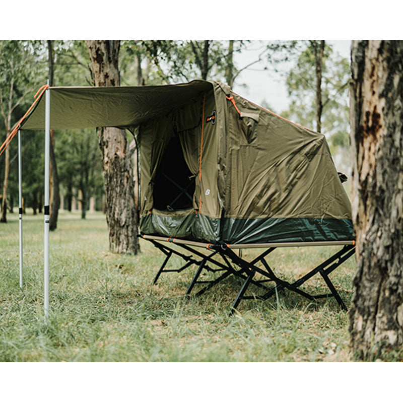 Load image into Gallery viewer, Oztent RS-1S King Single Stretcher, add a swag tent on top for a tent and stretcher combo

