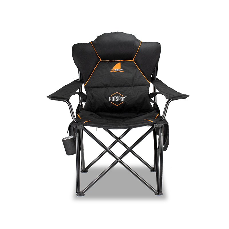 Load image into Gallery viewer, Oztent Red Belly Hot Spot Camping Chair, strong and sturdy design
